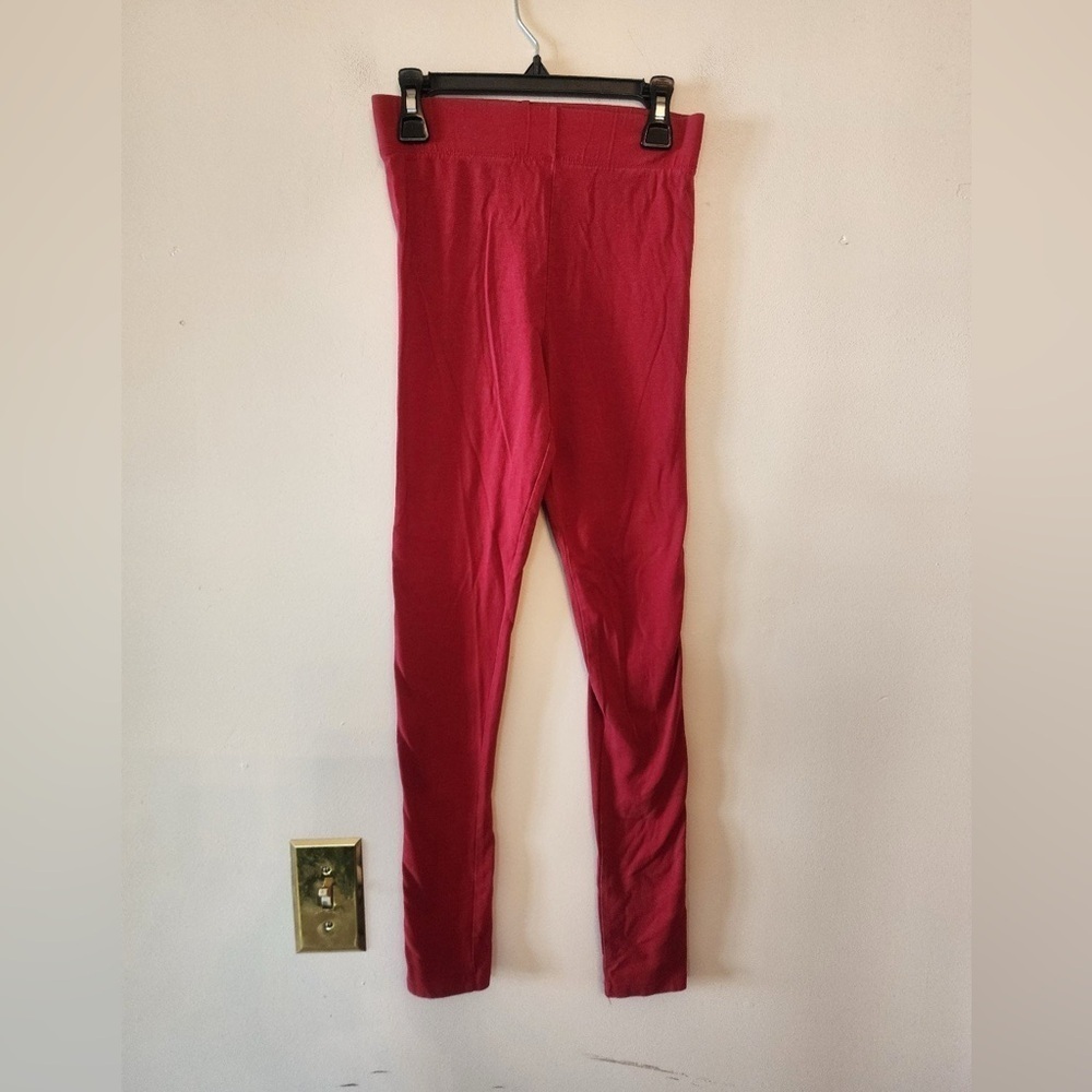Forever 21 red high rise leggings size xs